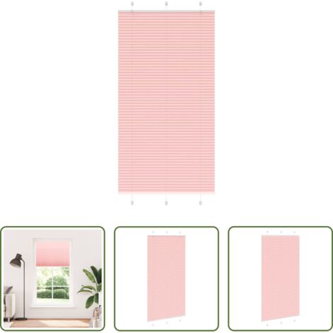 Tenda privacy -  Tenda Plissettata Rosa 105x200 cm Larghezza Tessuto 104,4 cm