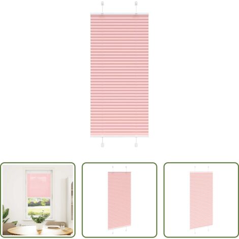 Tenda privacy -  Tenda Plissettata Rosa 65x150 cm Larghezza Tessuto 64,4 cm