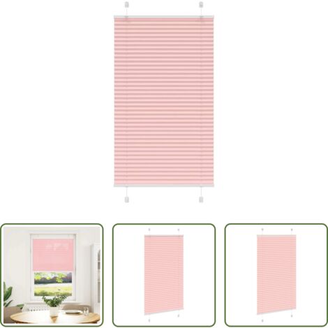 Tenda privacy -  Tenda Plissettata Rosa 70x150 cm Larghezza Tessuto 69,4 cm