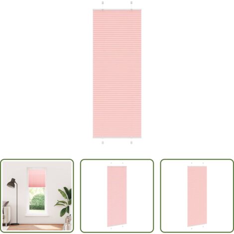 Tenda privacy -  Tenda Plissettata Rosa 70x200 cm Larghezza Tessuto 69,4 cm