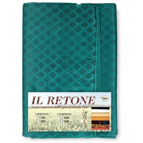TENDA rete ZANZARIERA a ROMBO da esterno piombata in 8 misure diverse unito VERDE Cm. 150 x 250