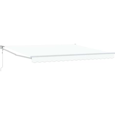 Tenda Retrattile Bianco 400 × 300 cm Poliestere vidaXL