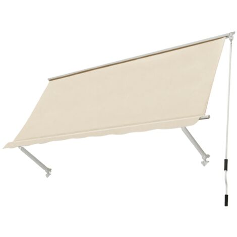 TENDA SOLE A CADUTA 2,5X2,5 MT SENZA CASSONETTO BRACCI BEIGE BALCONE 3933