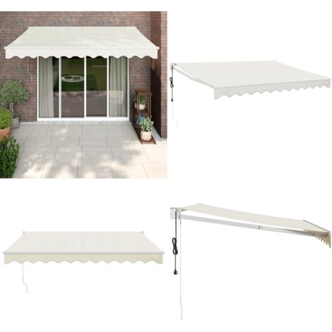 Tenda Sole Automatica Retrattile Crema 3,5x2,5 m - Tenda retrattile - Tenda da giardino