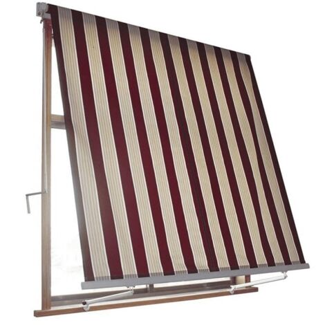 TENDA SOLE CADUTA 3X2,45 MT SENZA CASSONETTO BRACCI BEIGE BORDEAUX BALCONE 365/154