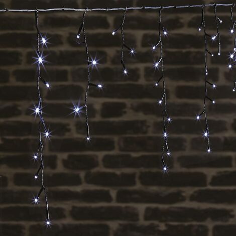 Tenda stalattitica per esterni 14,85 m 450 led bianco freddo + trasformatore - Feeric lights & christmas