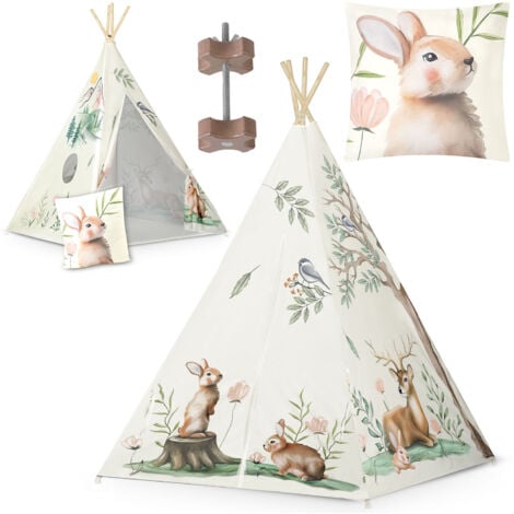 Tenda teepee Nukido per bambini - beige