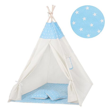 SPRINGOS Tenda Tipi blu a stelle