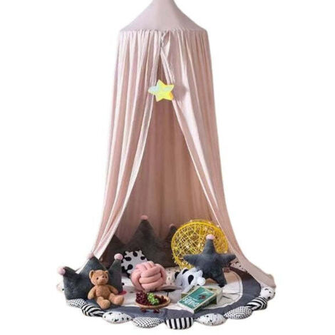 Tenda tipi tenda a baldacchino appesa rosa chiaro