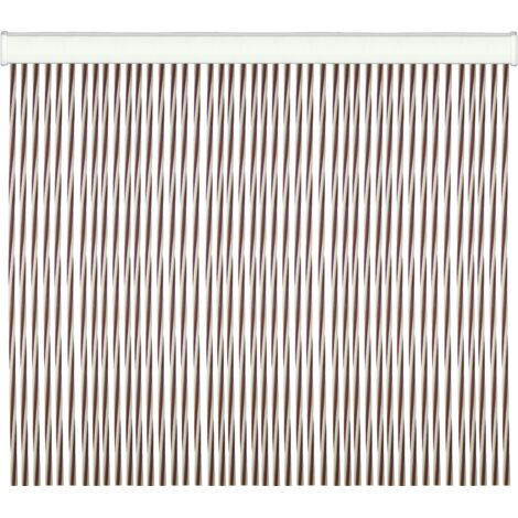Tenda Twist per porte in PVC antirumore antimosche Beige cm 100X220