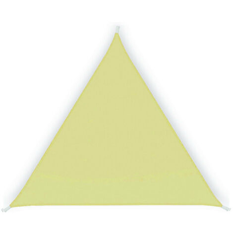 tenda vela da esterno triangolare ombreggiante in poliestere colore beige essenza 5x5x5 metri