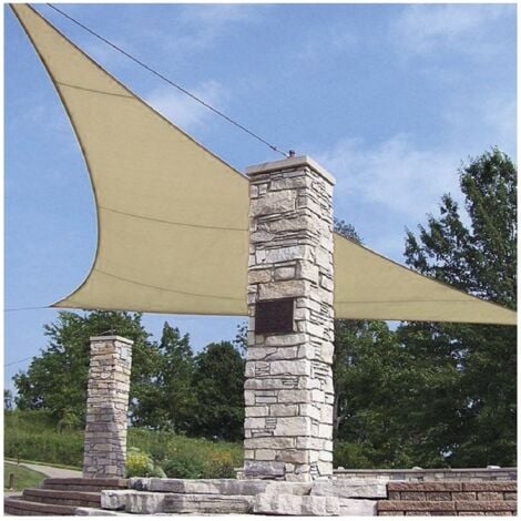 MILO SRL Vela tenda ombreggiante triangolare 5x5x5 metri 824/6 - biacchi ettore