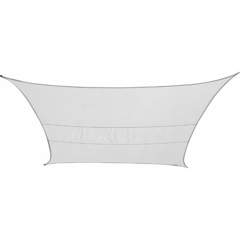 Tenda Vela Ombreggiante Quadrata 2,9x2,9m in Poliestere Bauer Bianco