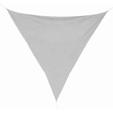 Tenda Vela Ombreggiante Triangolare 5x5x5m in Poliestere Grigio
