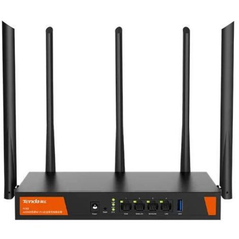 Tenda W30E AX3000 router wireless Gigabit Ethernet Dual-band (2.4 GHz/5 GHz) Nero