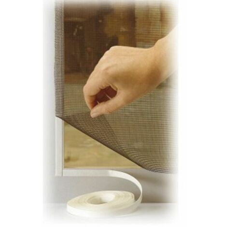 TENDA ZANZARIERA A STRAPPO PER PORTA FINESTRA BALCONE 2 TELI 75X250 20432V NERA (20432)
