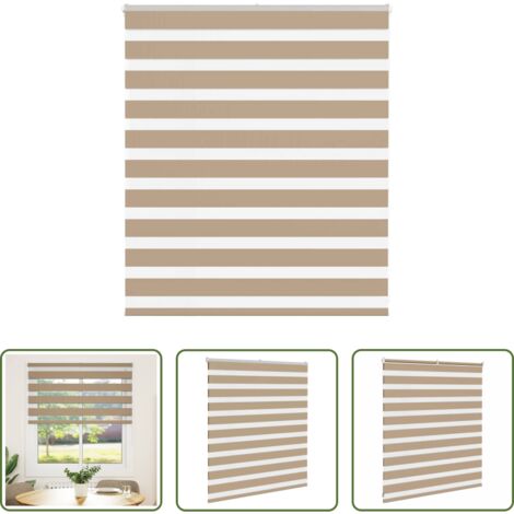 Tenda zebrata -  Tenda a Rullo Zebra Larghezza Tessuto 125,9 cm Poliestere