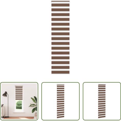 Tenda zebrata -  Tenda a Rullo Zebra Larghezza Tessuto 50,9 cm Poliestere