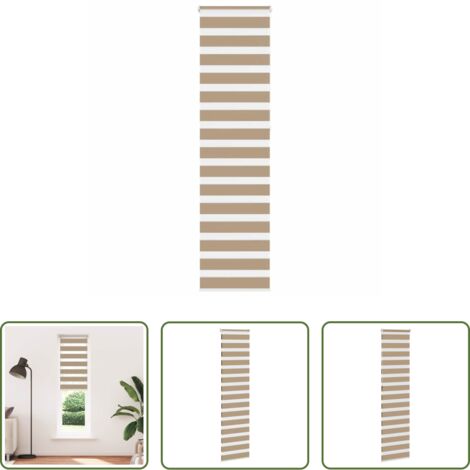 Tenda zebrata -  Tenda a Rullo Zebra Larghezza Tessuto 50,9 cm Poliestere