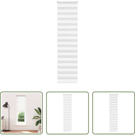Tenda zebrata -  Tenda a Rullo Zebra Larghezza Tessuto 55,9 cm Poliestere