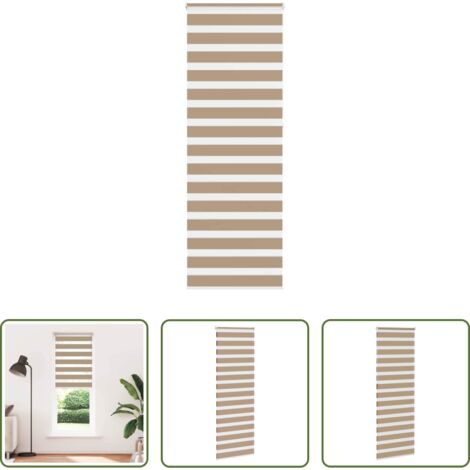 Tenda zebrata -  Tenda a Rullo Zebra Larghezza Tessuto 65,9 cm Poliestere
