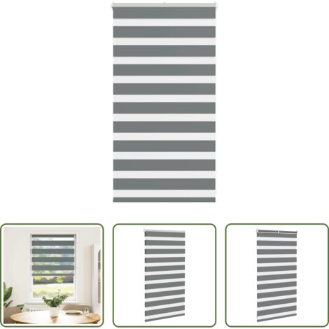 Tenda zebrata -  Tenda a Rullo Zebra Larghezza Tessuto 85,9 cm Poliestere