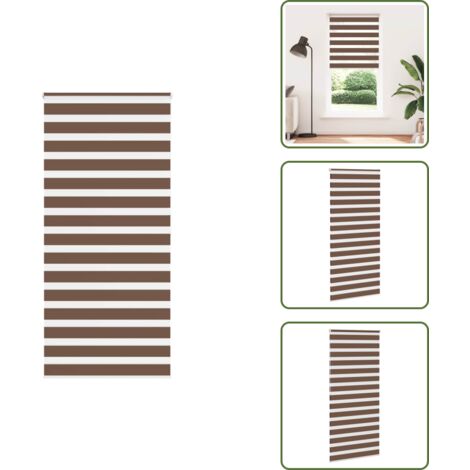 Tenda zebrata - vidaXL Tenda a Rullo Zebra Larghezza Tessuto 95,9 cm Poliestere - Tenda da finestra