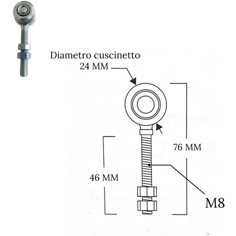 Accessori per Binario monorotaia in Ferro zincato-Modello Carrucola a 2 ruote - Tendaggimania