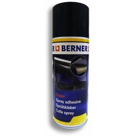 TENDAGGIMANIA Berner Colla Spray Resistente alle Alte Temperature per Ecopelle,Tessuti,gommapiuma,Metalli,Legno