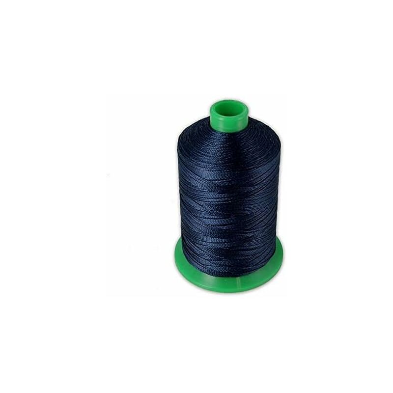Image of Tendaggimania - bobina filato Rocchetto Filo per macchine da cucire, Cono da 3000 mt, 100% poliestere- Colore Blu Scuro 805