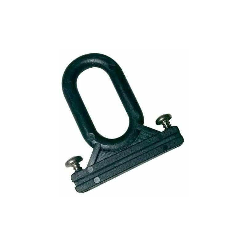 Coppia Ricambi Ganci Occhielli per Tenda da Sole a Caduta in pvc Completo di Viti- Colore Nero - Tendaggimania