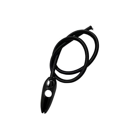 TENDAGGIMANIA Gancio elastico serravela tenditelo universale Accessorio per il Fissaggio Fascetta elastica con gancio Telo Nautica Campeggio- Modello Oliva colore Nero