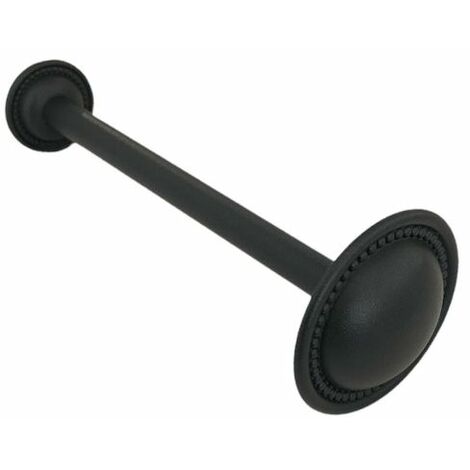 TENDAGGIMANIA Reggi Tenda FERMATENDA EMBRASSE in Ottone per Tenda a Parete, 20 CM x 70 MM - Colore Grafite