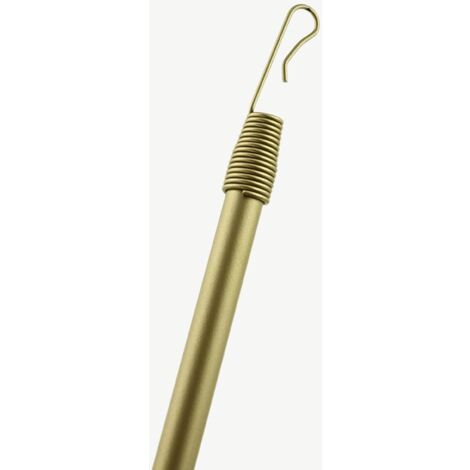 TENDAGGIMANIA Tiratenda per Tende da interno - Materiale: Alluminio - Diametro 11 mm - Lunghezza 125 cm - Ideale per lo Scorrimento della Tenda - Ideale per aiutare lo scorrimento della tenda - Colore