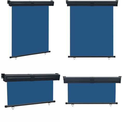 Tendalino Laterale per Balcone 145x250 cm Blu - Tenda da sole per balcone - Tenda per balcone