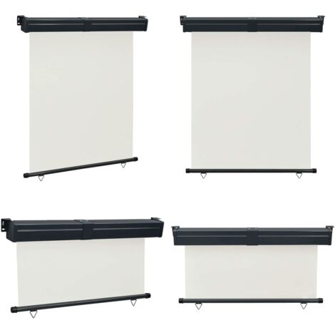 Tendalino Laterale per Balcone 145x250 cm Crema - Tenda da sole balcone - Tenda da sole crema