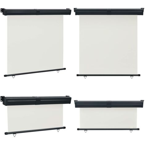 Tendalino Laterale per Balcone 165x250 cm Crema - Tenda da sole - Protezione dal sole