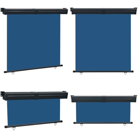 Tendalino Laterale per Balcone 175x250 cm Blu - Tenda da sole per balcone - Tenda per balcone