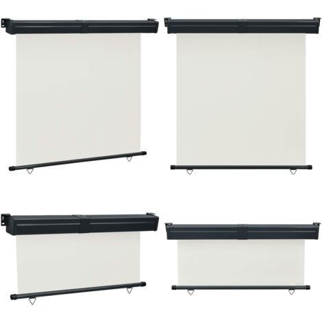 Tendalino Laterale per Balcone 175x250 cm Crema - Tenda da sole per balcone - Tenda per balcone crema