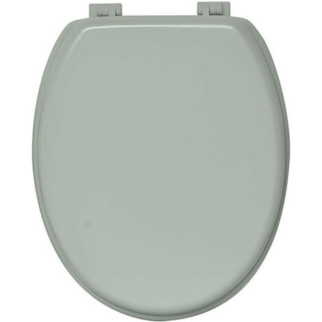 TENDANCE - Abattant WC en Bois Vert amande avec kit de fixation - Vert amande