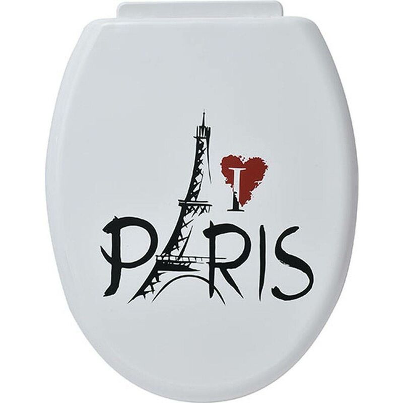 Tendance - Abattant wc pp 18 pouces attaches plastiques - parisienne