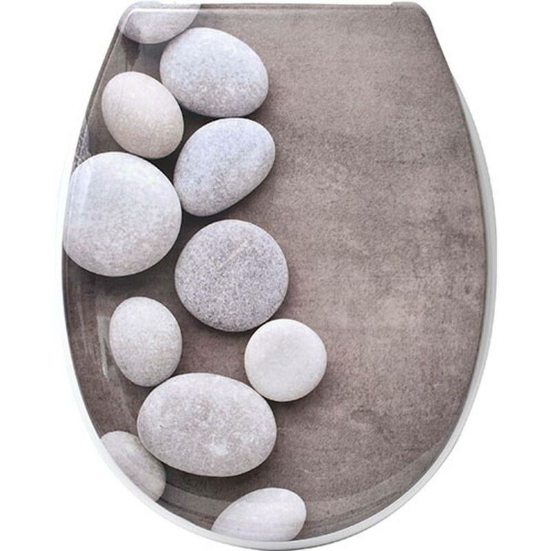 Abattant wc thermodur 18 pouces frein de chute attaches plastiques - salome Tendance