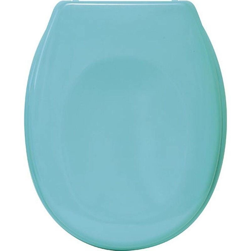Tendance - Abattant wc thermodur 18 pouces frein de chute attaches plastiques - vert d eau
