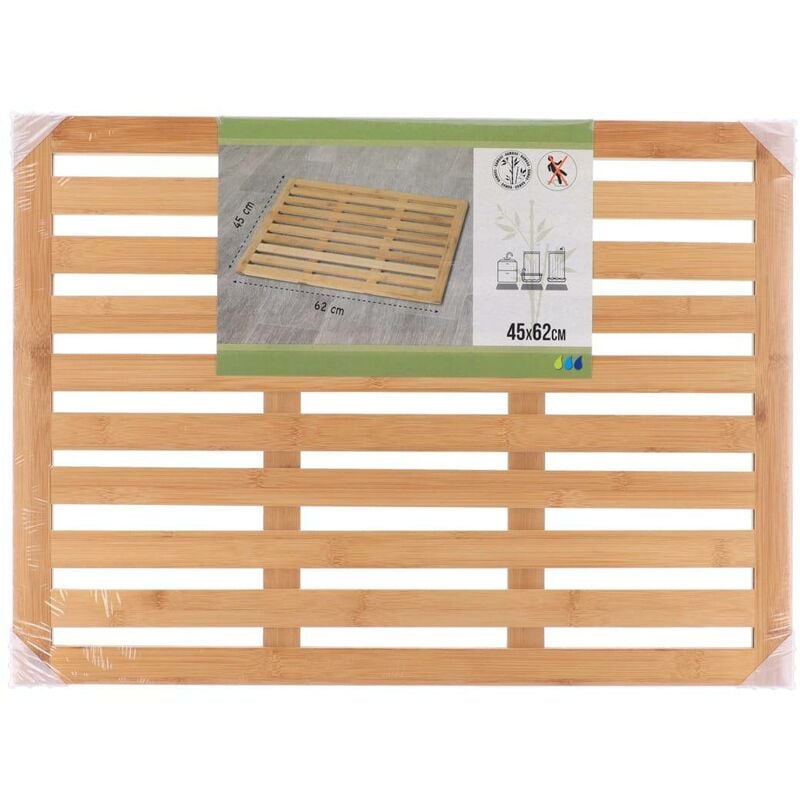 Caillebotis bambou antiderapant 62x45cm - bambou Tendance