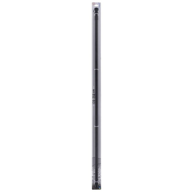 Tendance - Barre de douche aluminium 135-250 cm - noir mat
