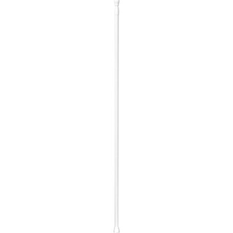 Tendance – Barre pour rideau de douche aluminium extensible 135-250 cm – Fixation sans perçage – Résistante à la rouille – Poids 0.8 kg