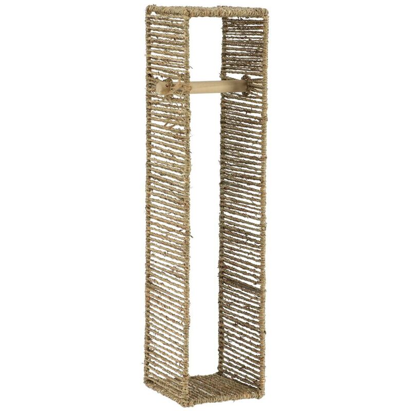 Derouleur et reserve papier wc matiere vegetale 63x15x15 cm - naturel Tendance
