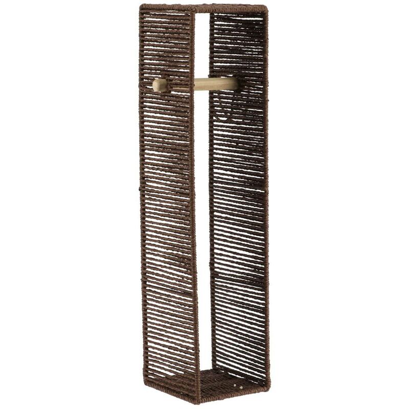 Derouleur et reserve papier wc en papier 63x15x15 cm - marron Tendance
