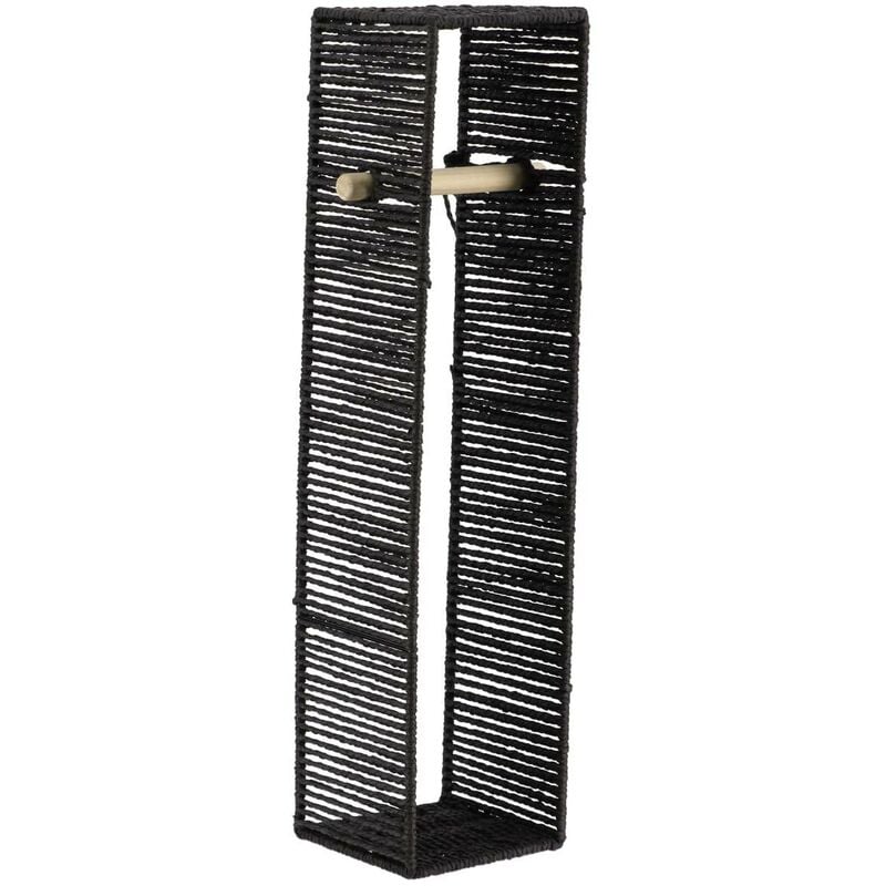 Derouleur et reserve papier wc en papier 63x15x15 cm - noir Tendance