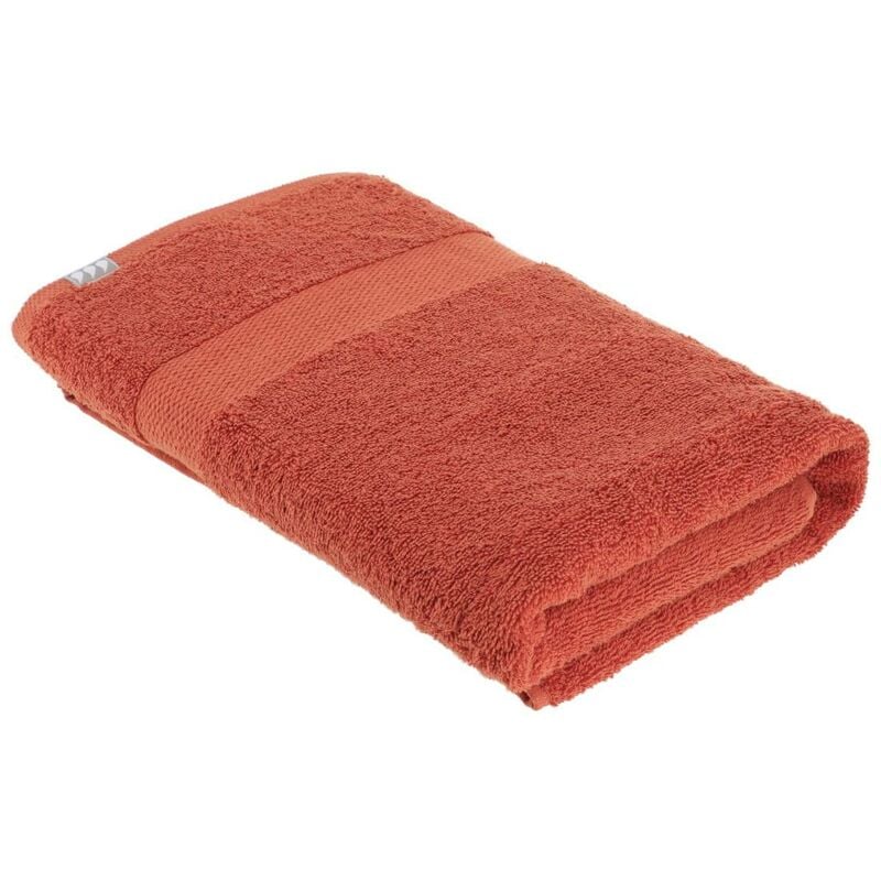 Serviette de bain 70x130 cm 100% coton - terracotta Tendance
